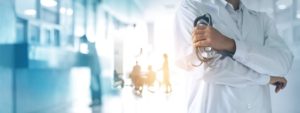 Healthcare and medical concept. Medicine doctor with stethoscope