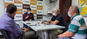 Representantes da Amurc e da Clínica Hiperbárica
