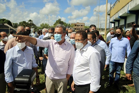 Governador Rui Costa e o prefeito Augusto Castro visita a Vila Olímpica de Itabuna - Foto Roberto Santos
