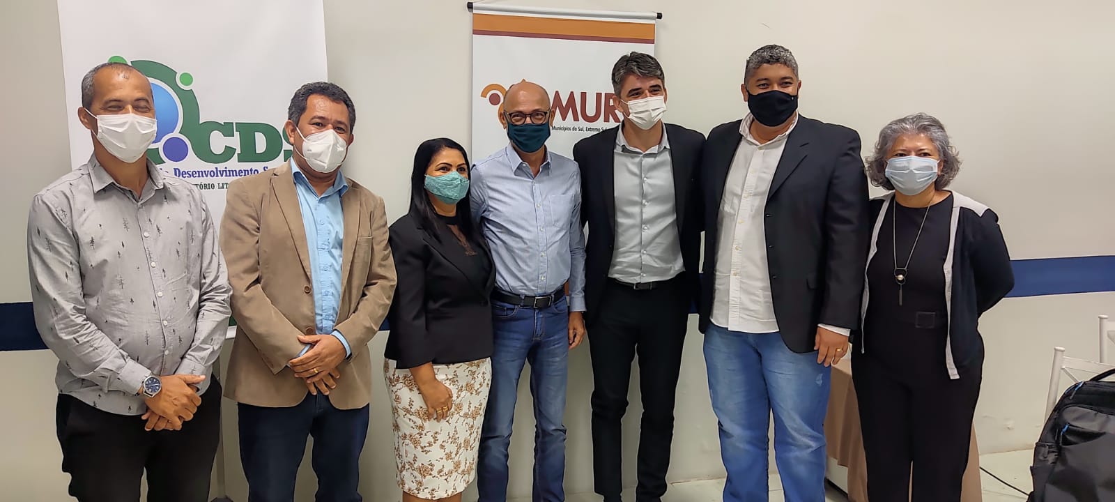 Paulo do Gás, Antônio Valete, Bárbara Prado, Aldo Dantas, Marcone Amaral, Thiago Guedes e Claudiana Figueiredo