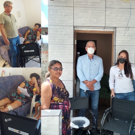 entrega cadeiras de rodas e banho setembro