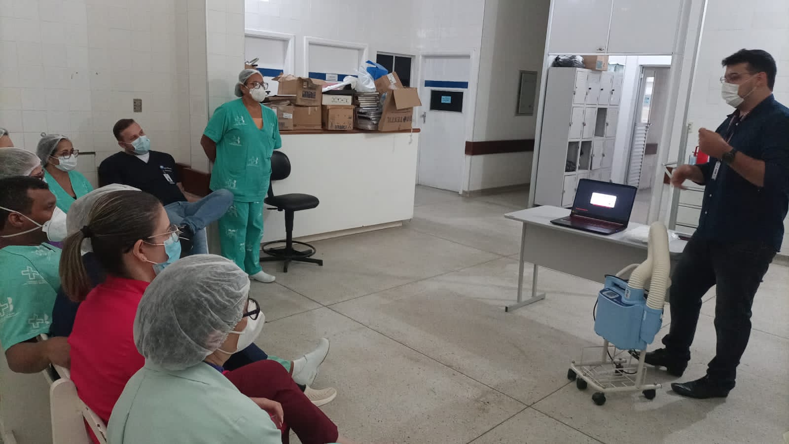Rafael Cruz, da Prime, ministrou o treinamento sobre Mantas Térmicas - Foto Ascom (2)