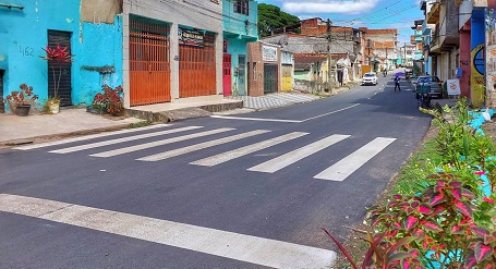 Avenida Bionor Rebouças ganhou sinalização após pavimentação - Fotos Pedro Augusto (1)