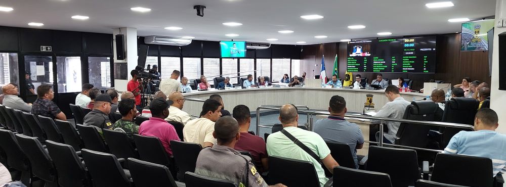 Sessão público e vereadores