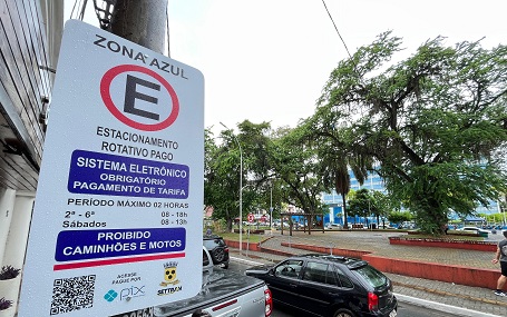 Tudo pronto para a operação dos sistema zona azul - Fotos Lucas Matos