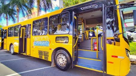 Prefeitura investe na qualidade do transporte público de Itabuna com a entrega de 35 novos ônibus aos usuários. Foto 4 Zé Drone